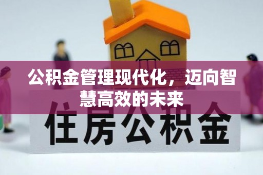 吴堡公积金管理现代化，迈向智慧高效的未来